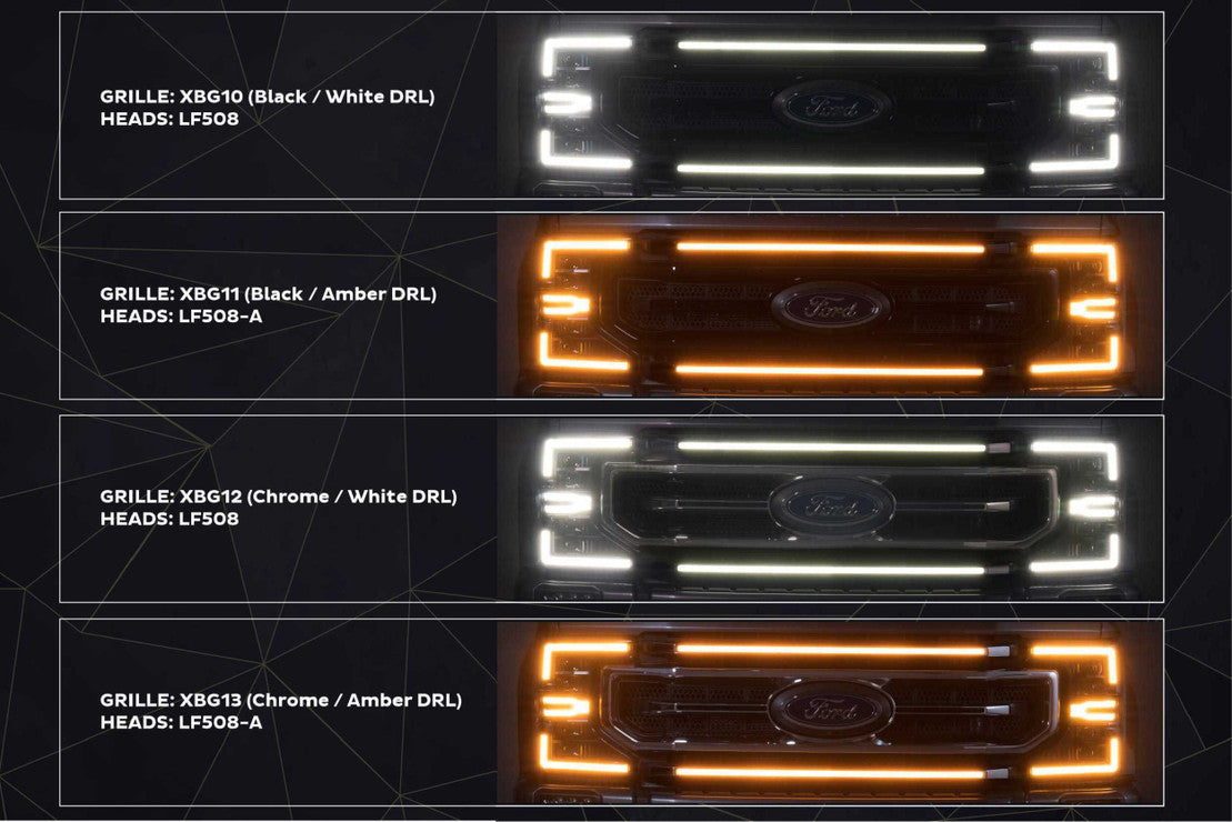 FORD SUPER DUTY (20-22): MORIMOTO XBG LED DRL GRILLE
