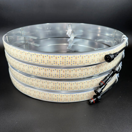 5 Row White High Density Wheel Lights