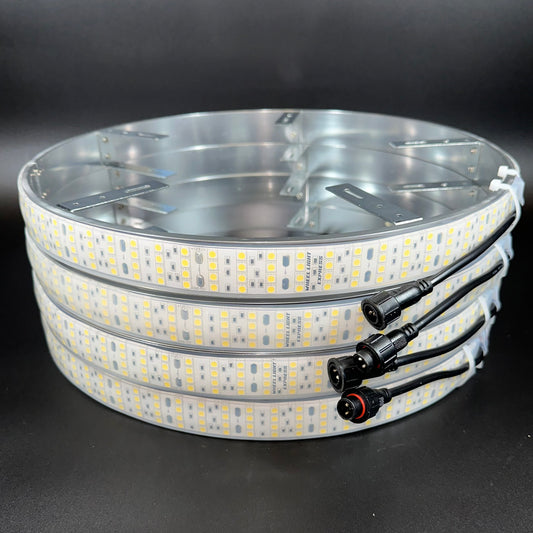 Quad Row White Wheel Lights