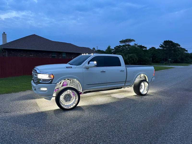 Quad Row White High Density Wheel Lights