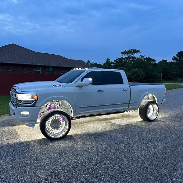 Quad Row White High Density Wheel Lights