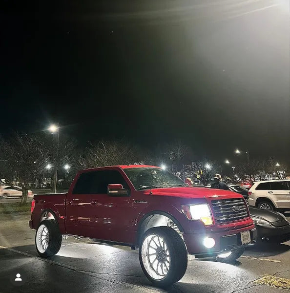Quad Row White Wheel Lights