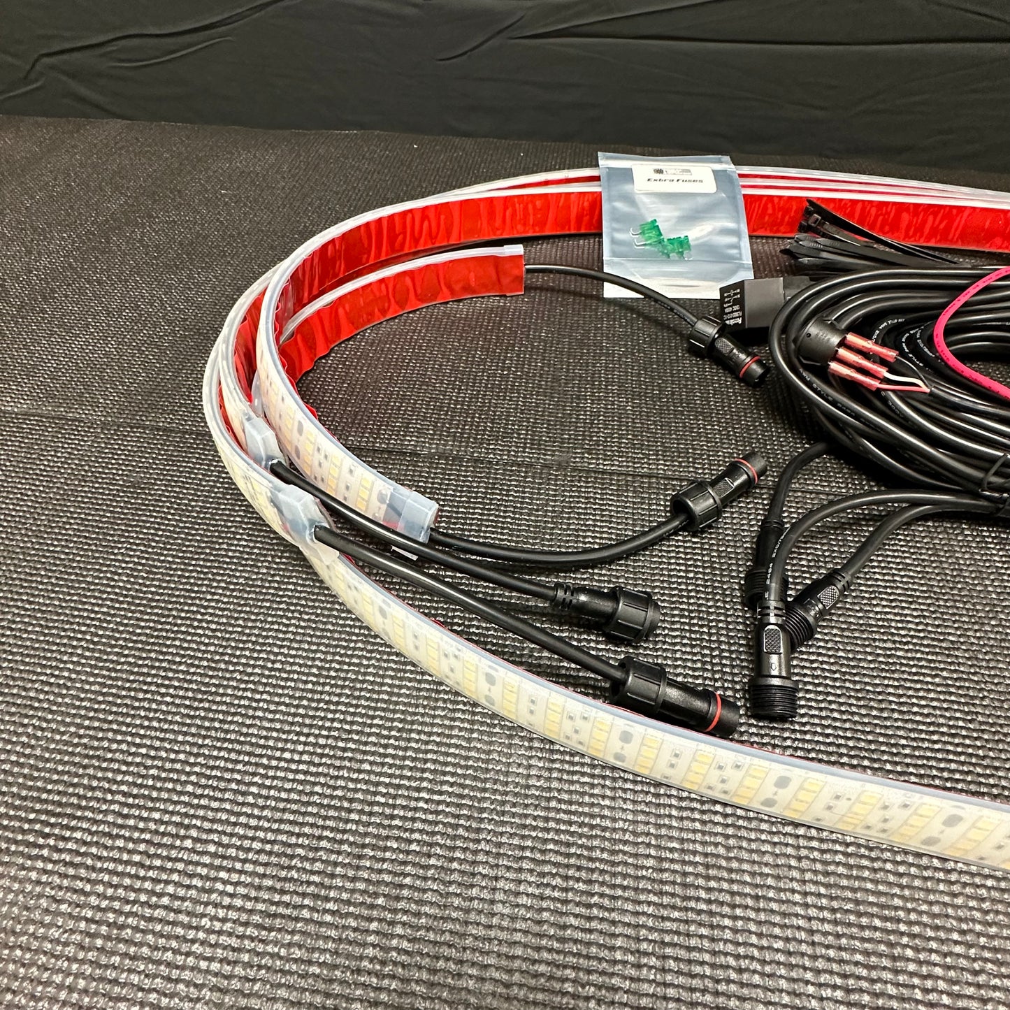 Quad Row White Portal Lights