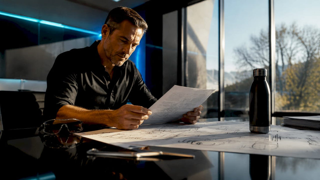 Engineer reviewing US automotive lighting regulations