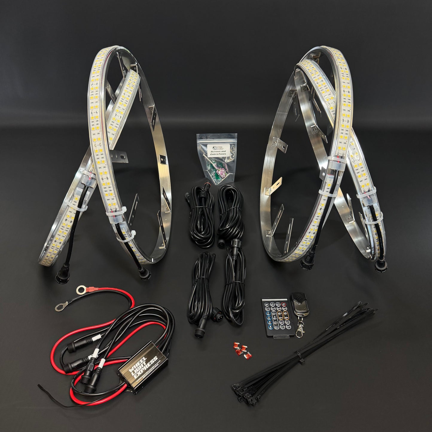 Double Row White Wheel Lights