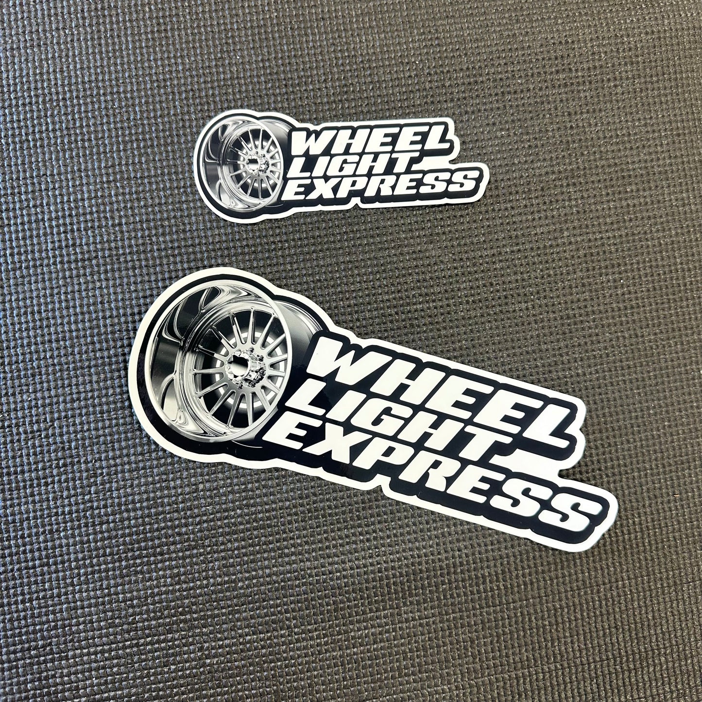 Die Cut Wheel Light Express Sticker
