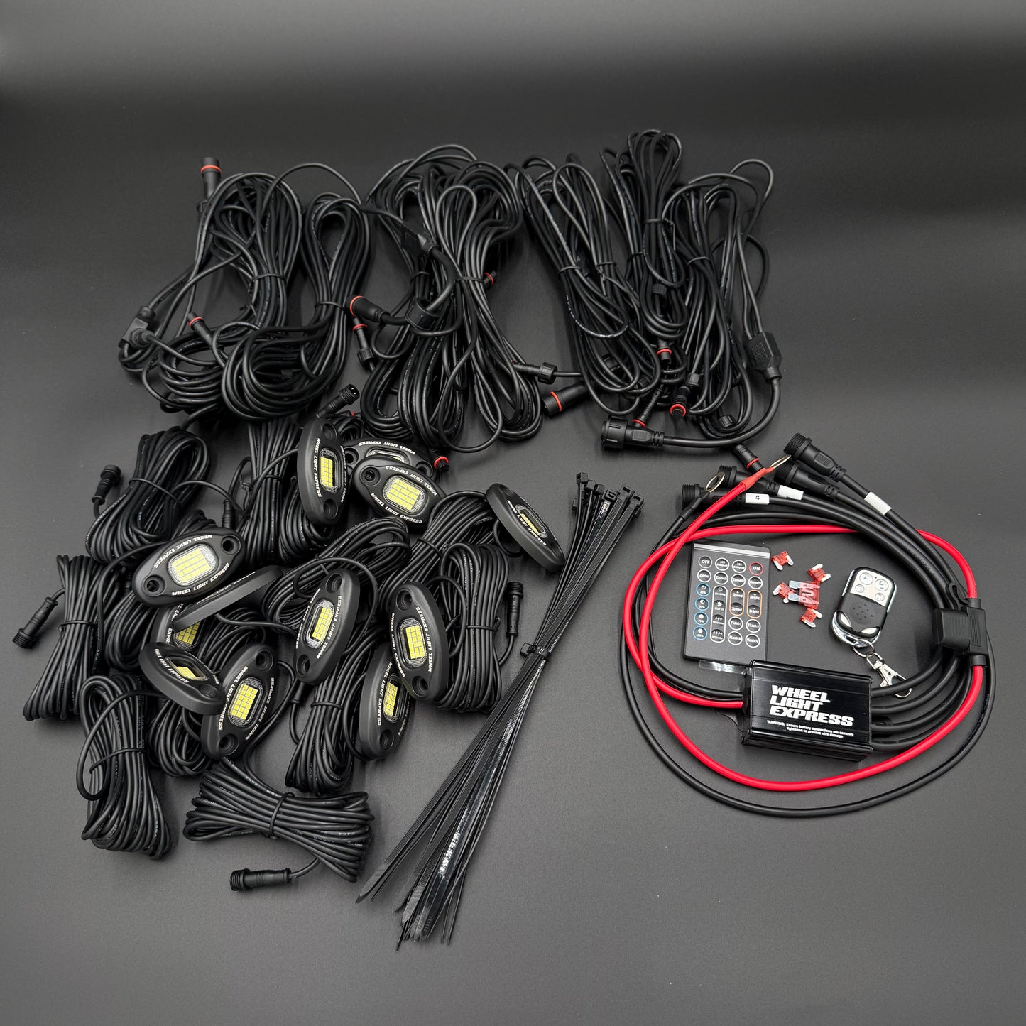 12 Piece High Density Rock Light Kit