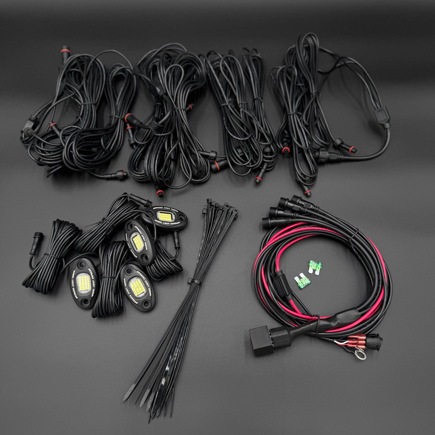 4 Piece High Density Rock Light Kit
