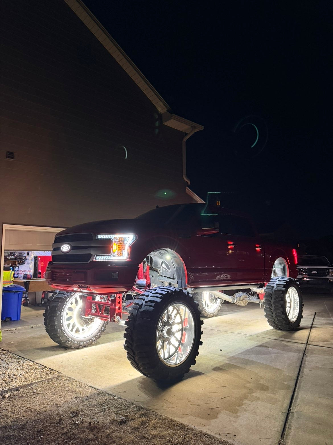 Quad Row White High Density Wheel Lights